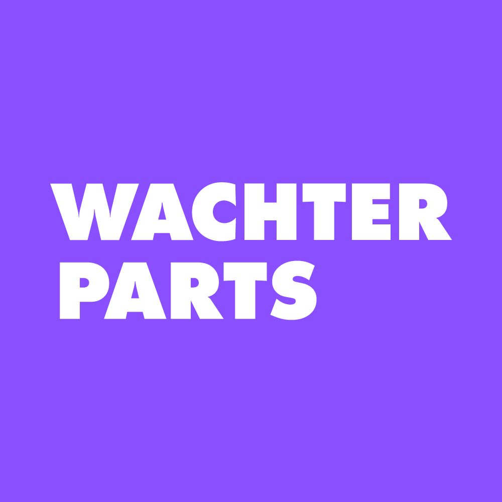WACHTER PARTS Logo weiß auf Lila