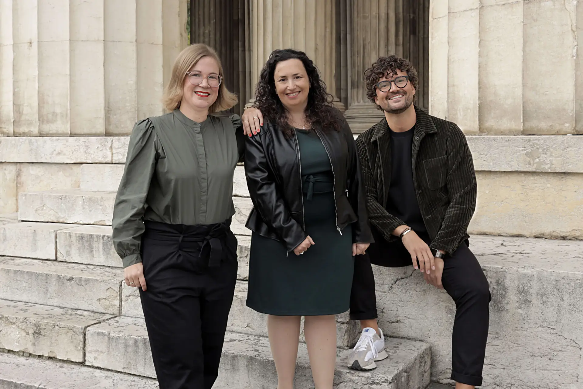 Teamimage with Hanna, Anna Maria and Sebastian